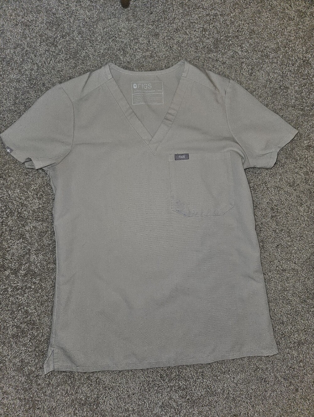 Figs Bone Scrub Top (Light Tan)